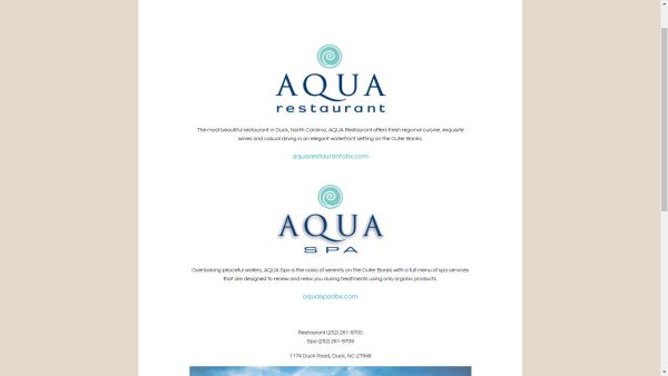 Website Design AQUA OBX