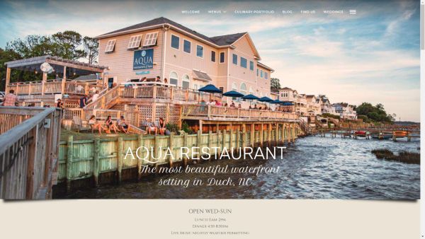 Website Development Digital Marketing AQUA Restaurant